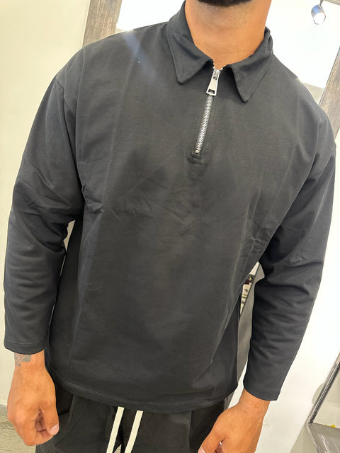 POLO ZIP MANICA LUNGA