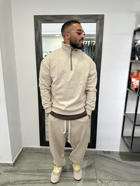FELPA MEZZA ZIP