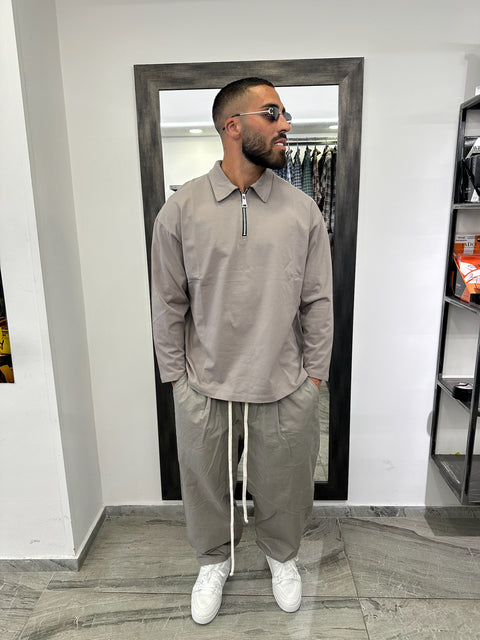 POLO ZIP MANICA LUNGA