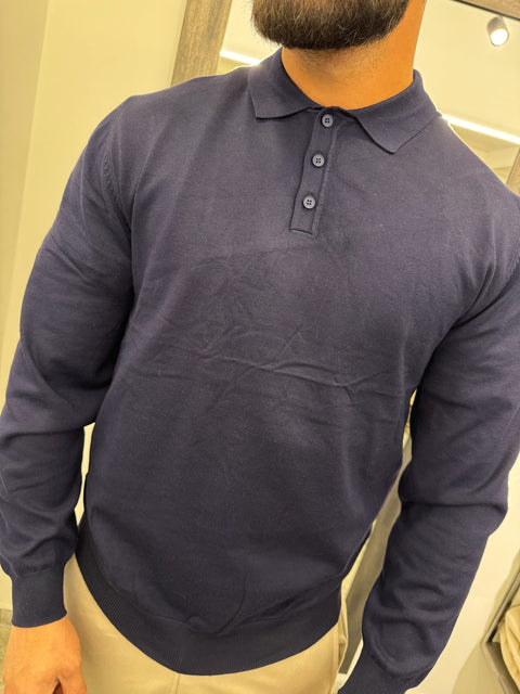 POLO SLIM MANICA LUNGA