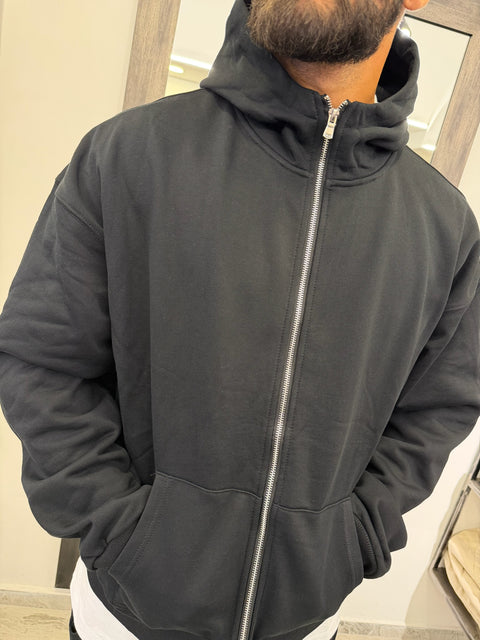 FELPA ZIP CAPPUCCIO (FELPATA)