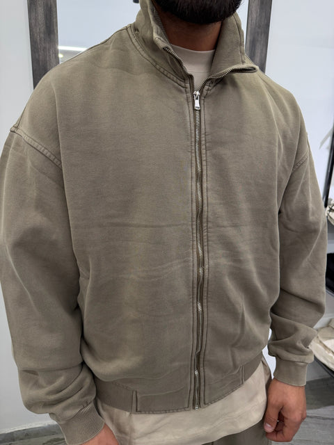 FELPA COLLETTO ZIP SLAVATA