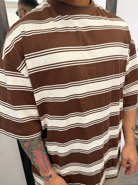 T-SHIRT OVER RIGHE mod. MIU