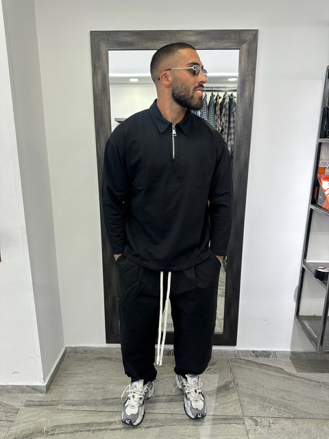 POLO ZIP MANICA LUNGA
