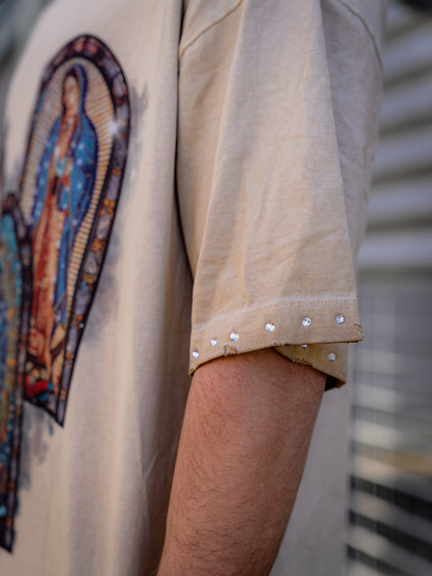 T-SHIRT THREE VIRGIN BEIGE