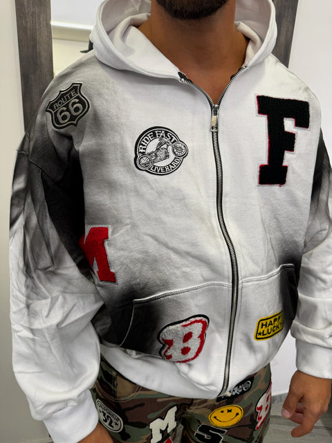FELPA ZIP PATCH 256
