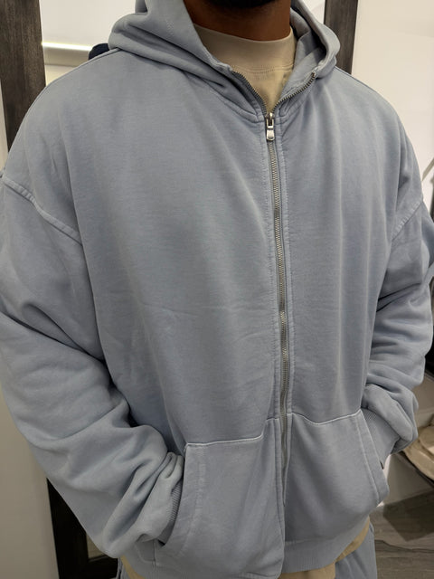 FELPA CAPPUCCIO ZIP SLAVATA