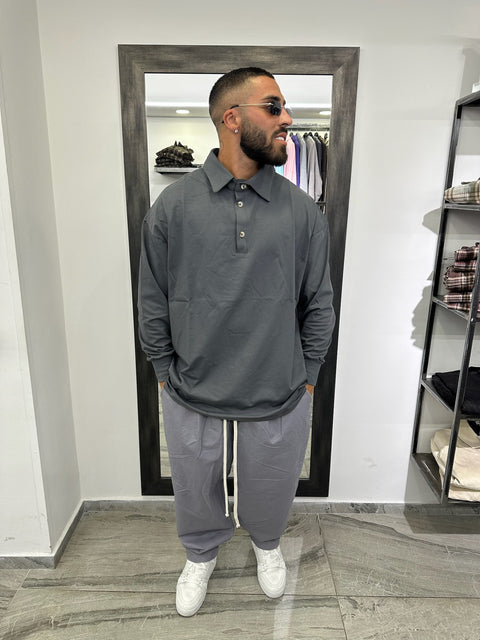 POLO OVER MANICA LUNGA