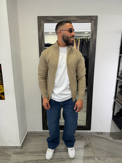 MAGLIONE COLLO ALTO ZIP