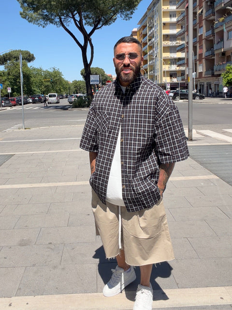 CAMICIA MANICA CORTA QUADRI PRMD