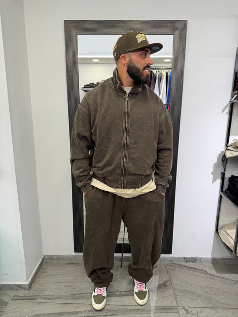 FELPA COLLETTO ZIP SLAVATA