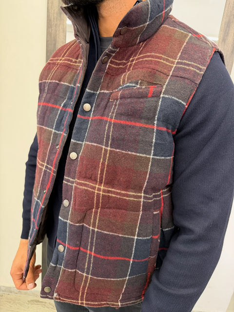 GILET REVERSIBILE QUADRI