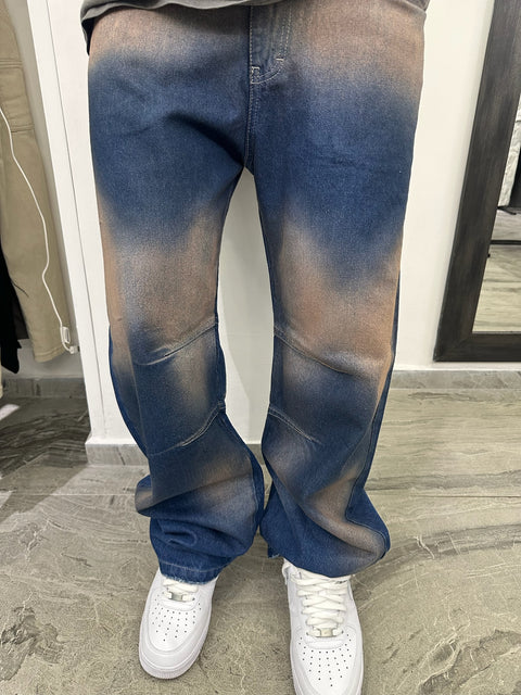 JEANS MICKEY BLUE SPRAY