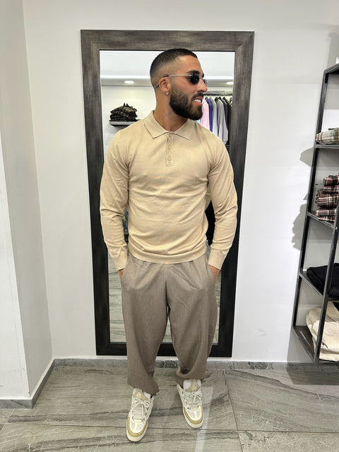 POLO SLIM MANICA LUNGA