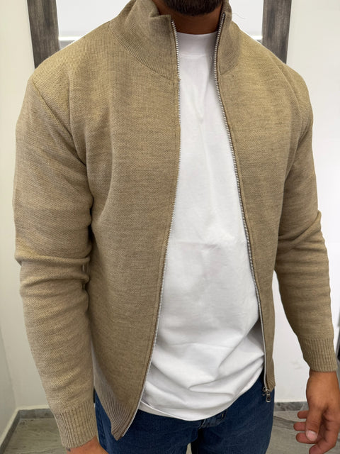 MAGLIONE COLLO ALTO ZIP