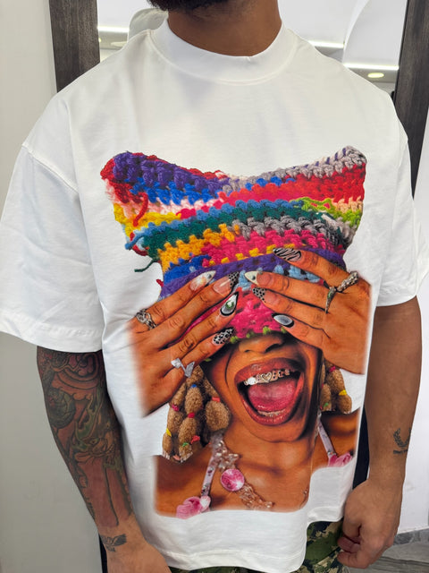 T-SHIRT RAINBOW KNITTED HAT