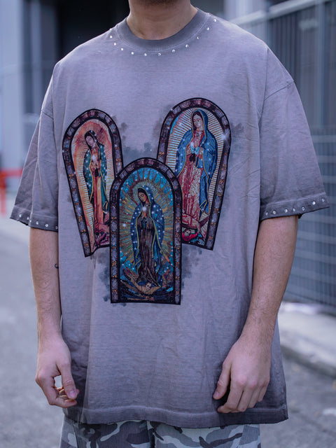 T-SHIRT THREE VIRGIN GREY