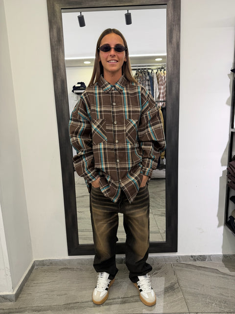 CAMICIA QUADRI OVER