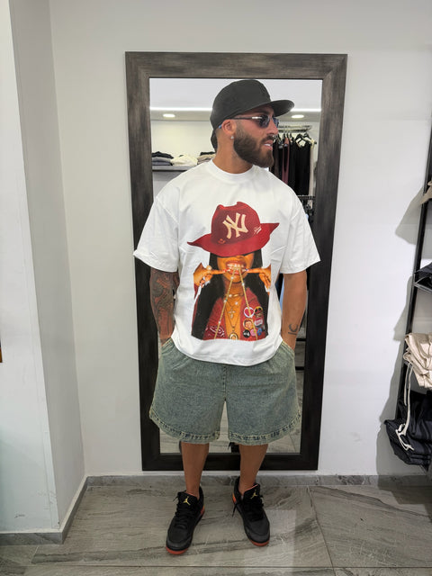 T-SHIRT RED COWBOY HAT