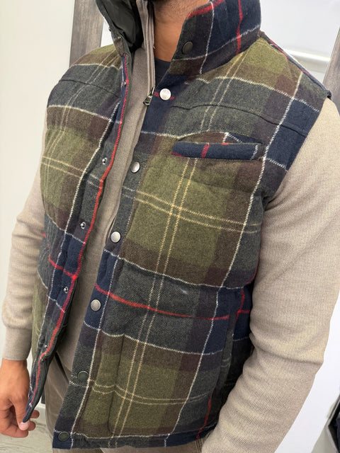 GILET REVERSIBILE QUADRI
