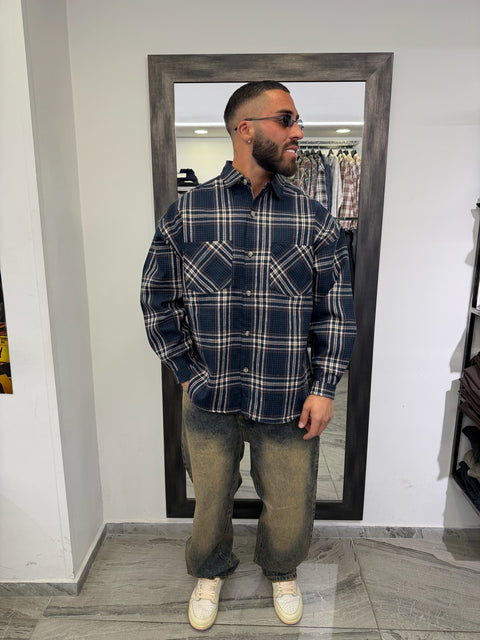 CAMICIA QUADRI OVER