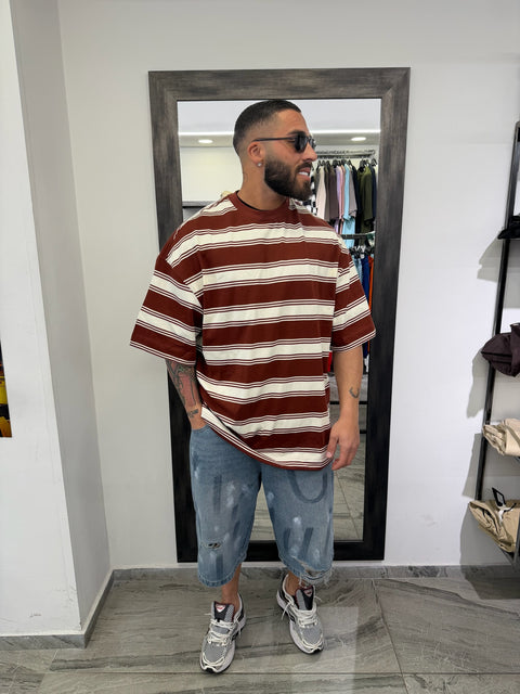 T-SHIRT OVER RIGHE mod. MIU