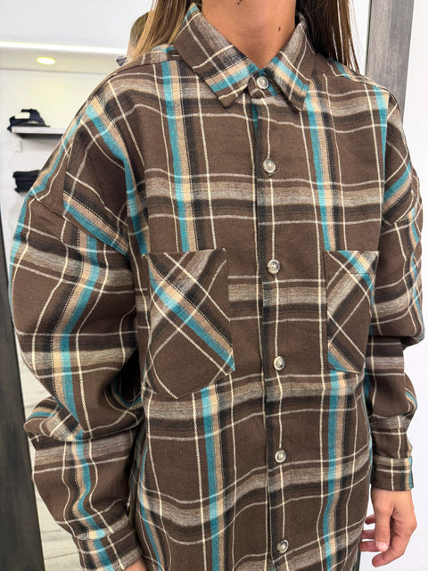 CAMICIA QUADRI OVER