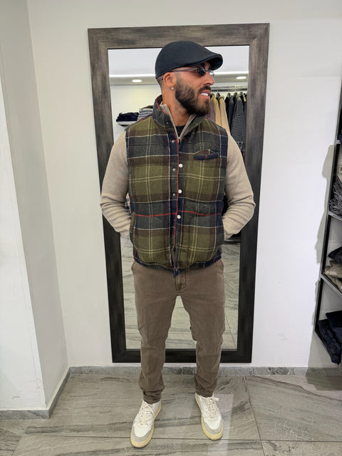 GILET REVERSIBILE QUADRI