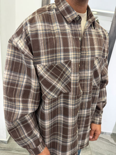 CAMICIA QUADRI OVER