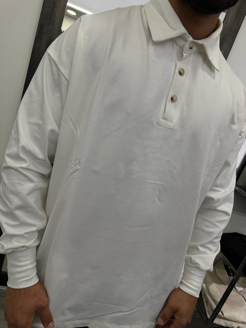 POLO OVER MANICA LUNGA