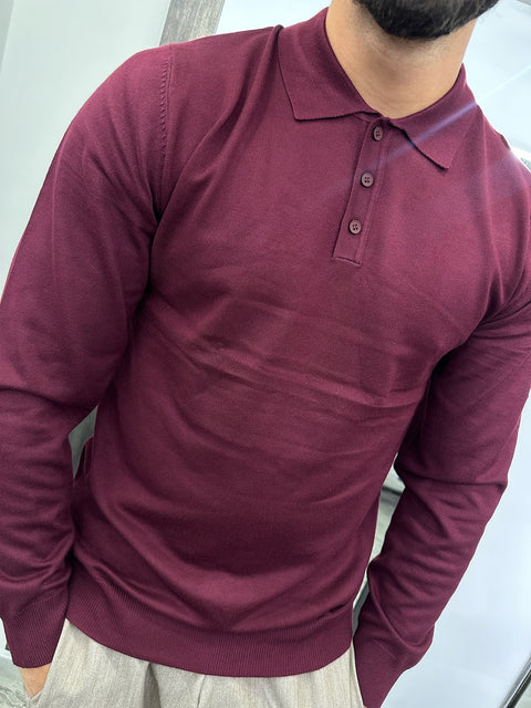 POLO SLIM MANICA LUNGA