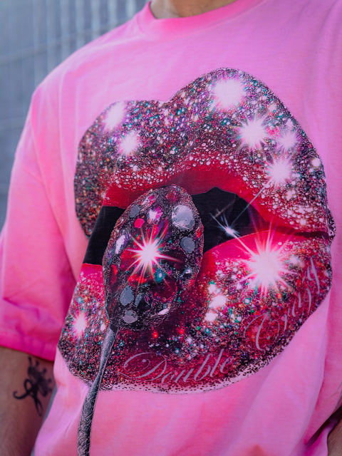 T-SHIRT GLITTER LIPS