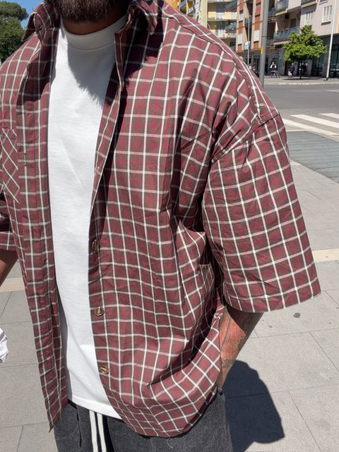 CAMICIA MANICA CORTA QUADRI PRMD