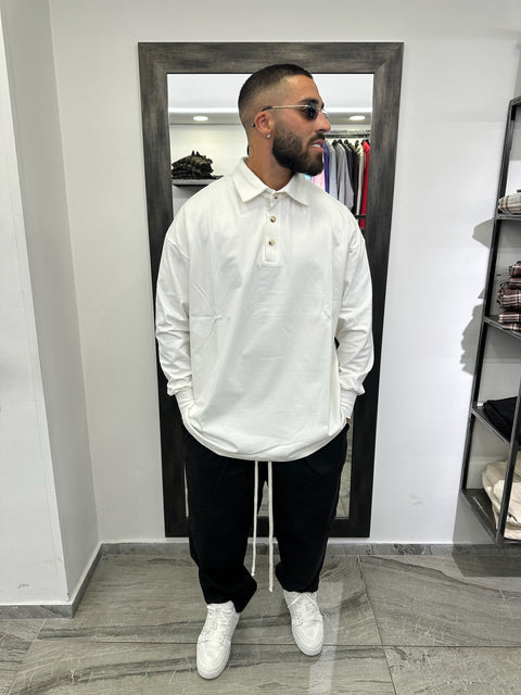 POLO OVER MANICA LUNGA