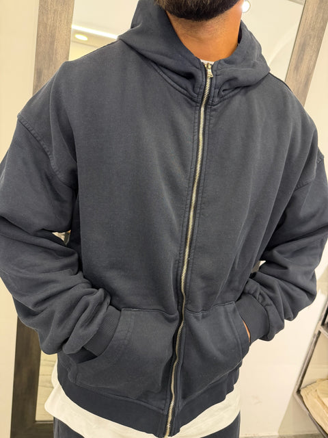 FELPA CAPPUCCIO ZIP SLAVATA