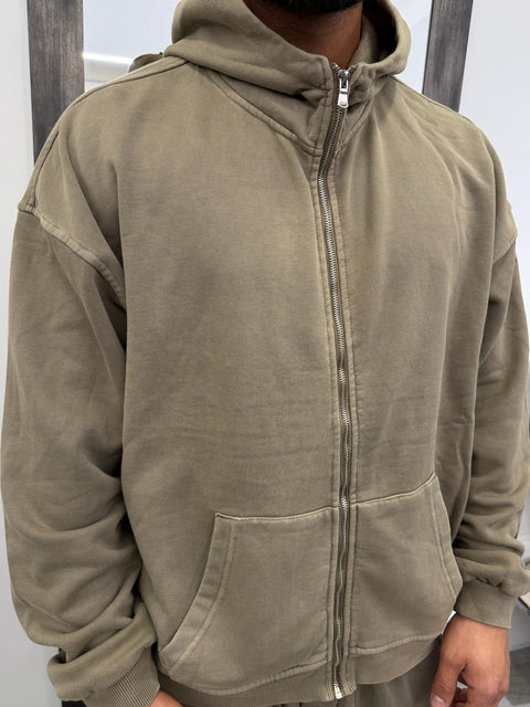 FELPA CAPPUCCIO ZIP SLAVATA