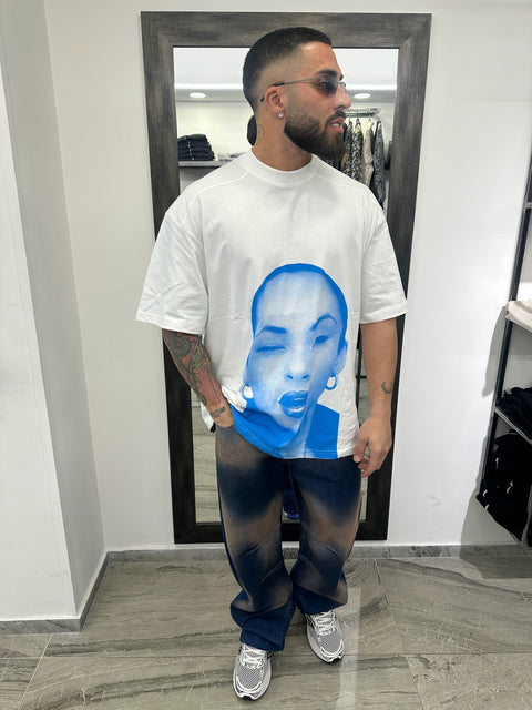 JEANS MICKEY BLUE SPRAY