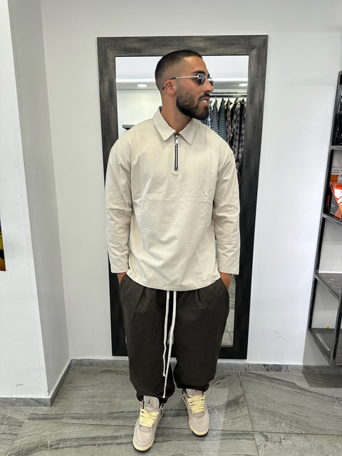 POLO ZIP MANICA LUNGA