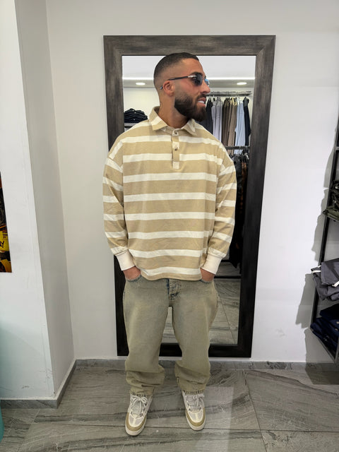 POLO MANICA LUNGA RIGHE