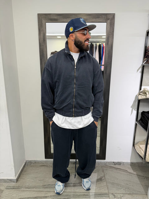 FELPA COLLETTO ZIP SLAVATA