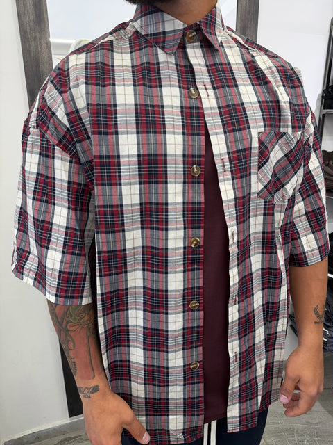 CAMICIA MANICA CORTA QUADRI PRMD