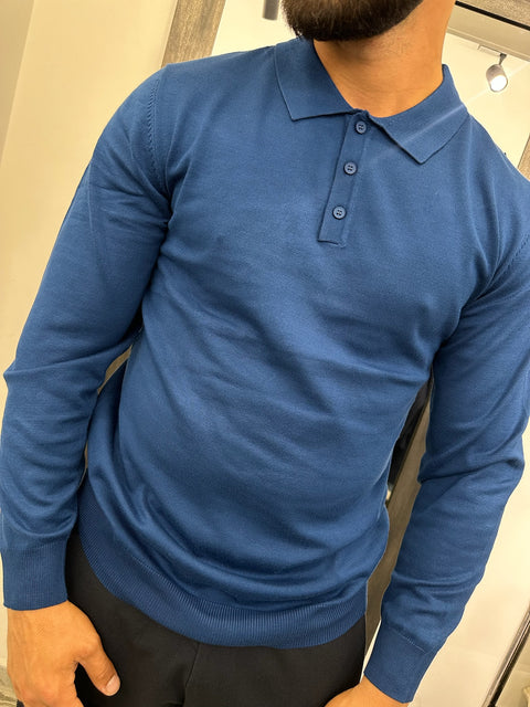 POLO SLIM MANICA LUNGA