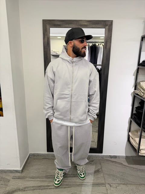 FELPA ZIP CAPPUCCIO (FELPATA)