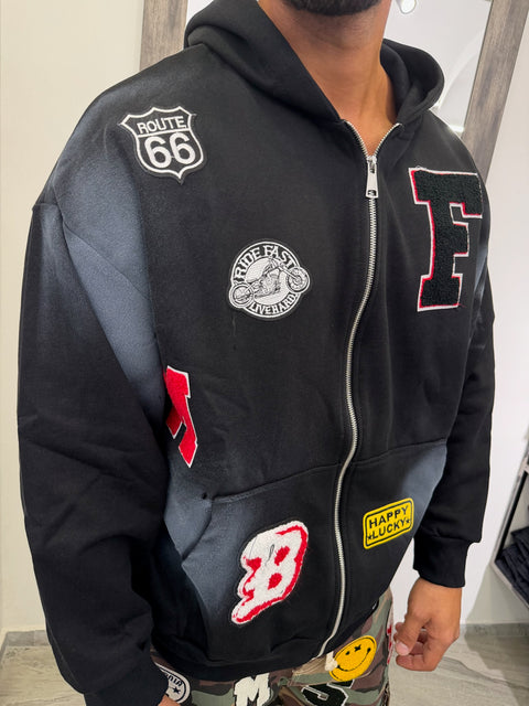 FELPA ZIP PATCH 256