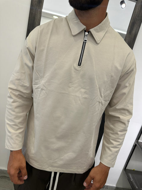 POLO ZIP MANICA LUNGA