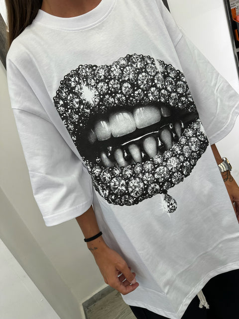 T-SHIRT DIAMOND LIPS