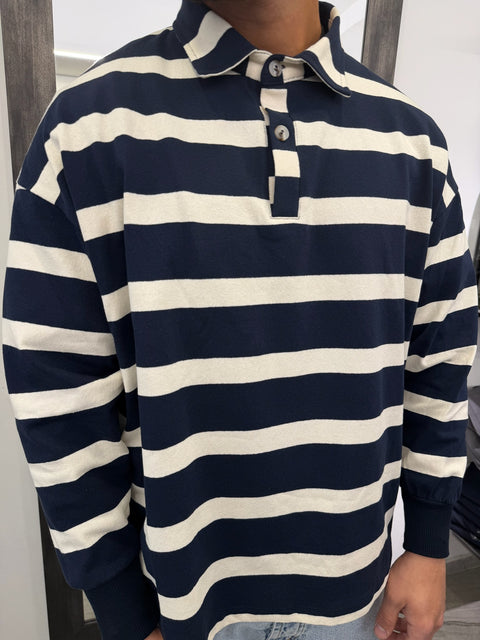 POLO MANICA LUNGA RIGHE