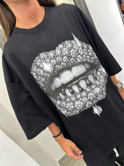 T-SHIRT DIAMOND LIPS