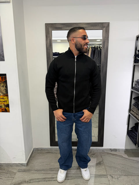 MAGLIONE COLLO ALTO ZIP