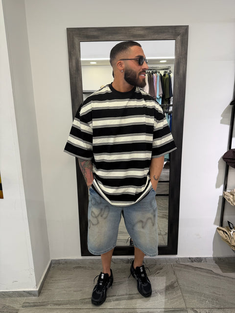 T-SHIRT OVER RIGHE mod. MIU